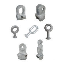 Factory price electric wire fitting hot-dip galvanized power accessories steel ball eye